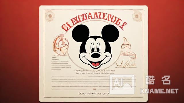 迪士尼商标注册证