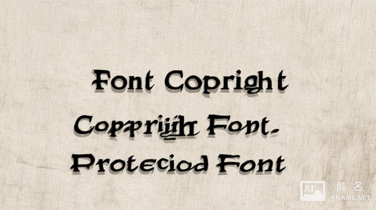 哪些字体受版权保护？，什么字体享有版权？，何种字体存在版权？