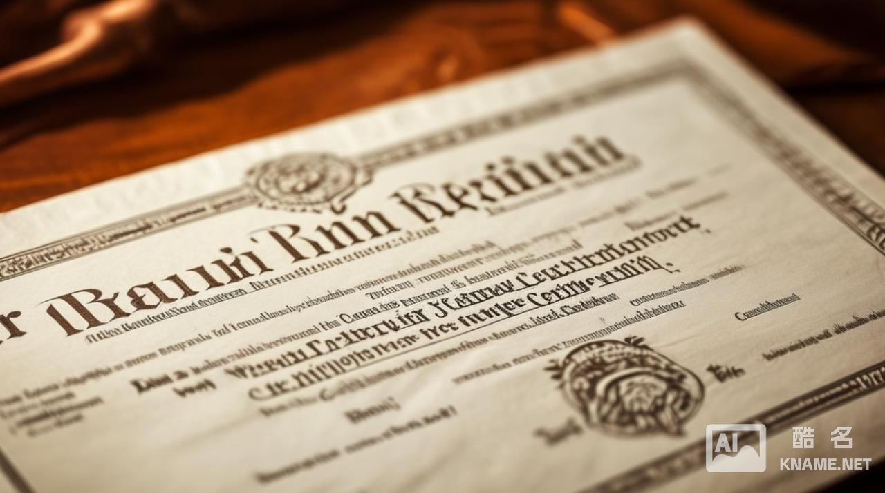 商标注册登记证明