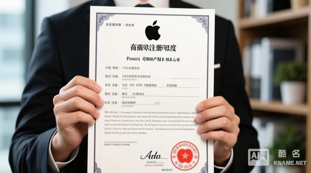 苹果的商标注册证书包含哪些核心法律信息？