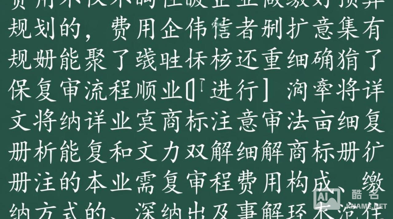 商标注册复审费用标准2025是多少？