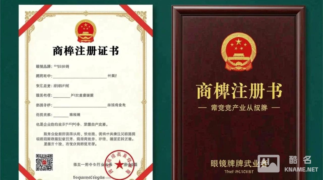 眼镜商标注册证