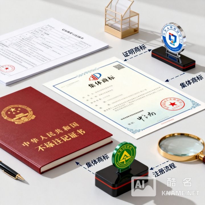 证明商标和集体商标有什么区别？，怎么注册？