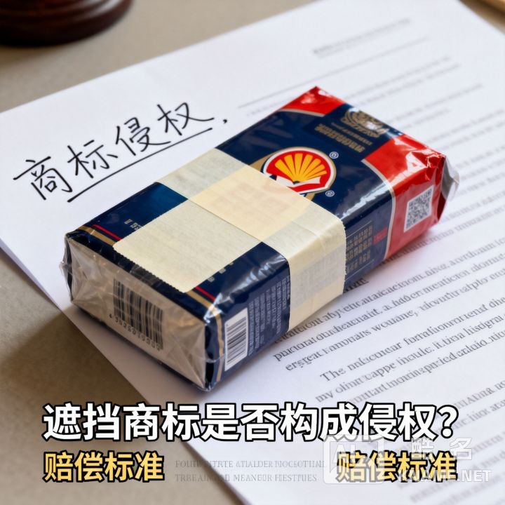 商标侵权中遮挡商标是否构成侵权？，怎么赔偿？