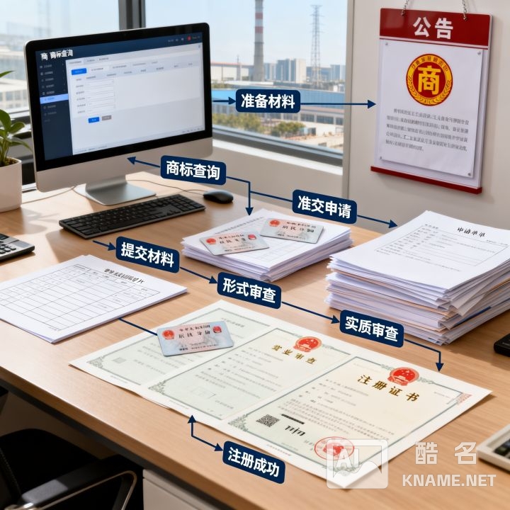 工业园区商标注册流程图怎么做？,需要什么材料