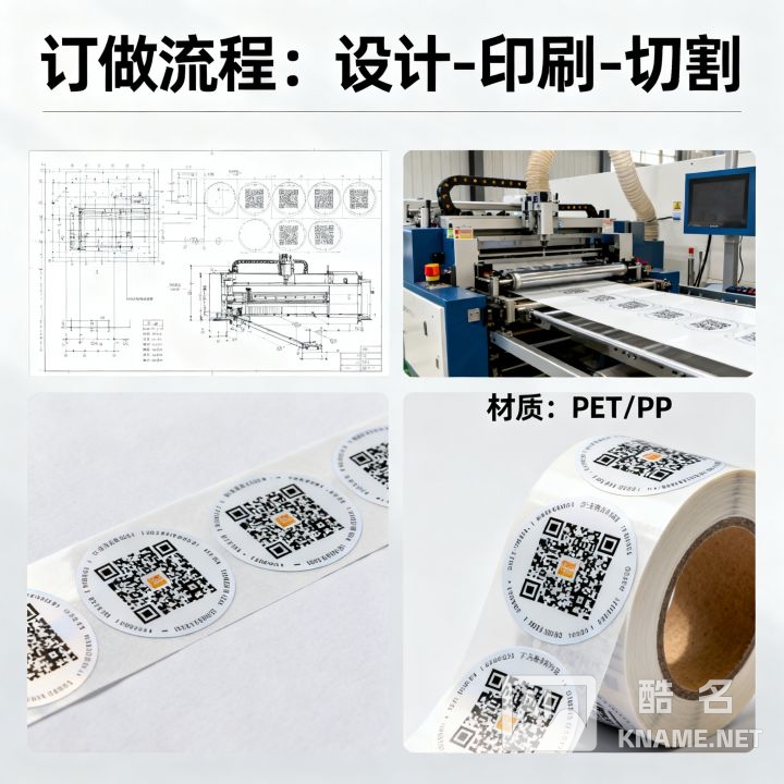 二维码不干胶商标如何订做，哪里有厂家？