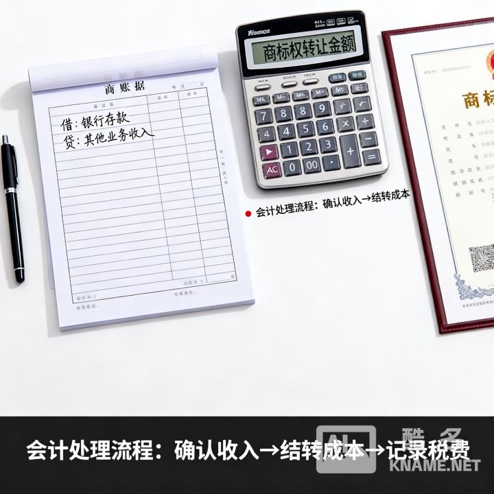 销售商标权的分录怎么做，会计处理流程是什么？